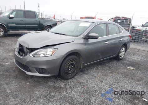 2016 Nissan Sentra S z USA, uszkodzony, nr VIN 3N1AB7APXGY295906